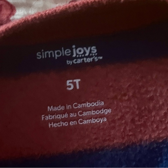 Simple Joys 5T Feet Pajamas Fleece - Picture 3 of 4